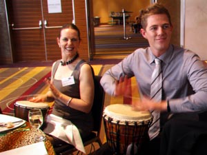 AICD Australian Institute of Company Directors christmas long luncheon corporate event interactive drumming teambuilding Hilton Sydney