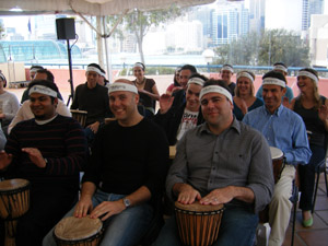Unique World Conference Interactive Corporate Drumming Darling Harbour