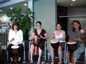 woollahra council customer services team buiilding interactive drumming event sydney