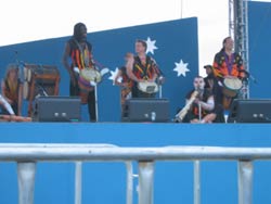 Australia Day Drum Cafe in Canberra group drumming