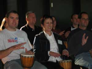 bp  cmpany meeting and training event with drum cafe in melbourne