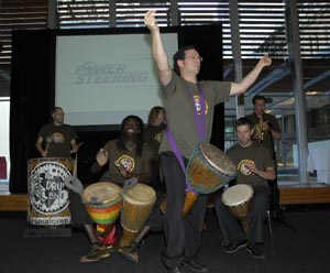 caltex marketing leadership summit the mint sydney interactive drumming event